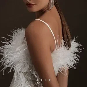 BHLDN Audrey Adele Adelaide feather sequin mini dress, tags on never  worn